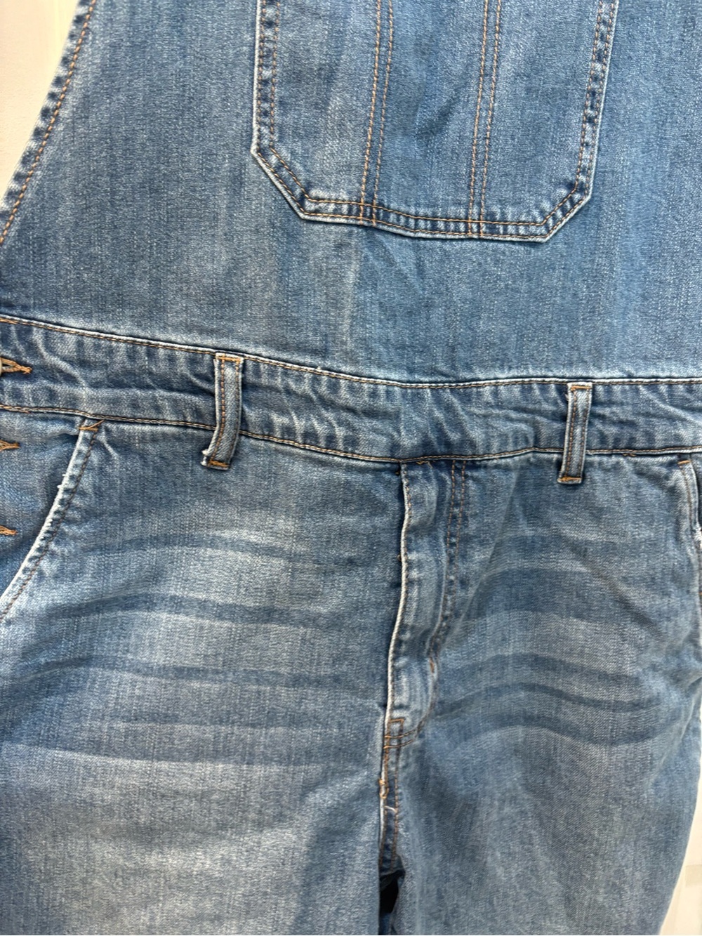 Classic Blue Denim Overall Shorts - Mens Large - Picture 5 of 10